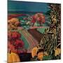 "Thanksgiving Harvest at Night,"November 1, 1945-Francis Chase-Mounted Giclee Print