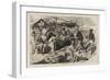 Thanksgiving in Camp, Published by Harper's Weekly, November 29, 1862-Winslow Homer-Framed Giclee Print