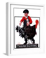 "Thanksgiving,"November 24, 1923-J.F. Kernan-Framed Giclee Print