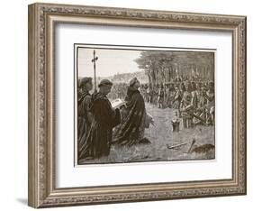Thanksgiving of the English Army after the Battle of Agincourt, 25th October 1415-English School-Framed Giclee Print