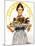 Thanksgiving (or Woman Holding Platter with Turkey)-Norman Rockwell-Mounted Giclee Print