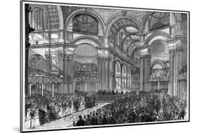 Thanksgiving Service in St Paul's Cathedral, London, 1900-null-Mounted Giclee Print
