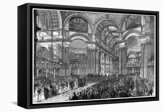 Thanksgiving Service in St Paul's Cathedral, London, 1900-null-Framed Stretched Canvas