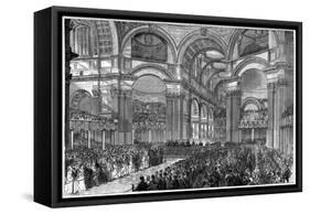 Thanksgiving Service in St Paul's Cathedral, London, 1900-null-Framed Stretched Canvas