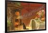 Thanksgiving Smoke Coming out of Fireplace-null-Framed Art Print