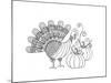 Thanksgiving Turkey-Neeti Goswami-Mounted Art Print