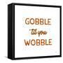Thanksgiving Typography I-Laura Marshall-Framed Stretched Canvas