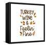 Thanksgiving Typography III-Laura Marshall-Framed Stretched Canvas