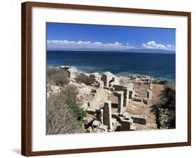 Tharros, Roman Site Near Oristano, Sardinia, Italy, Mediterranean-John Miller-Framed Photographic Print