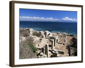 Tharros, Roman Site Near Oristano, Sardinia, Italy, Mediterranean-John Miller-Framed Photographic Print