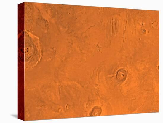 Tharsis Region of Mars-Stocktrek Images-Stretched Canvas