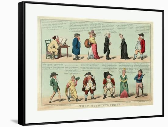 That Accounts for It-Isaac Robert Cruikshank-Framed Stretched Canvas