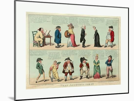 That Accounts for It-Isaac Robert Cruikshank-Mounted Giclee Print