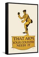 That Arm - Your Country Needs It-Vojtech Preissig-Framed Stretched Canvas