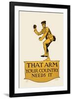 That Arm - Your Country Needs It-Vojtech Preissig-Framed Art Print