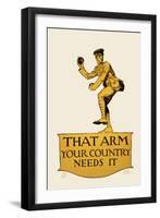 That Arm - Your Country Needs It-Vojtech Preissig-Framed Art Print