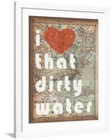 That Dirty Water - 1890, Boston, Massachusetts Map-null-Framed Giclee Print