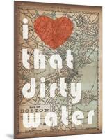 That Dirty Water - 1890, Boston, Massachusetts Map-null-Mounted Giclee Print