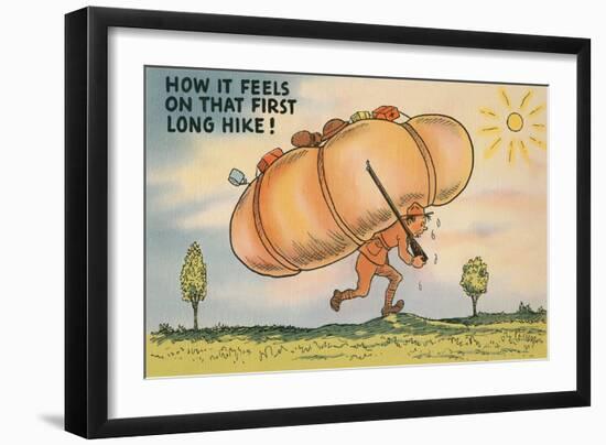 That First Long Hike-null-Framed Art Print