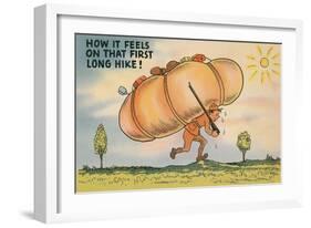 That First Long Hike-null-Framed Art Print