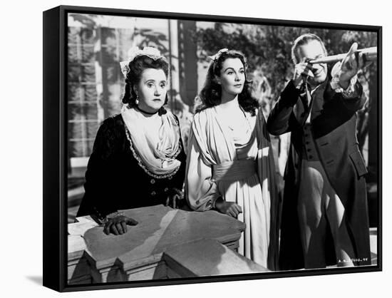 THAT HAMILTON WOMAN, 1941 directed by ALEXANDER KORDA Vivien Leigh (b/w photo)-null-Framed Stretched Canvas