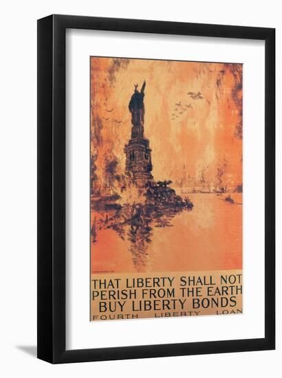 That Liberty Shall Not Perish From The Earth-Joseph Pennell-Framed Premium Giclee Print