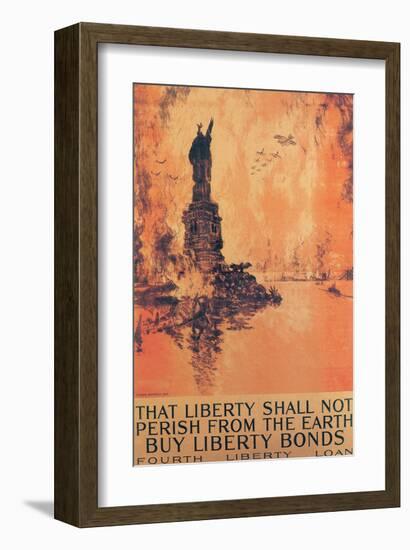 That Liberty Shall Not Perish From The Earth-Joseph Pennell-Framed Premium Giclee Print