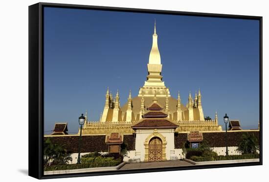 That Luang Stupa, Built in 1566 by King Setthathirat, Vientiane-Jean-Pierre De Mann-Framed Stretched Canvas