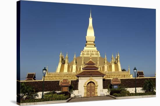 That Luang Stupa, Built in 1566 by King Setthathirat, Vientiane-Jean-Pierre De Mann-Stretched Canvas