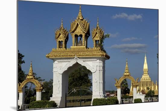 That Luang Stupa, Built in 1566 by King Setthathirat, Vientiane-Jean-Pierre De Mann-Mounted Photographic Print