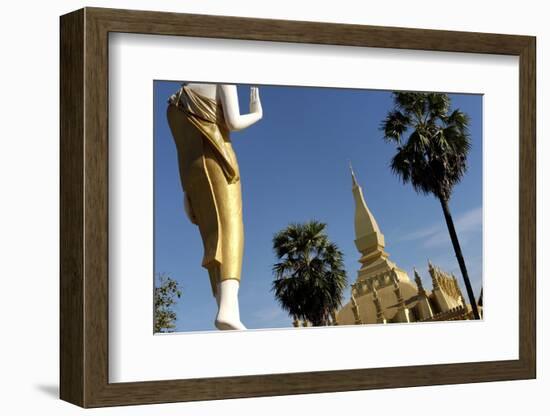 That Luang Stupa, Built in 1566 by King Setthathirat, Vientiane-Jean-Pierre De Mann-Framed Photographic Print