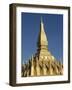 That Luang Stupa, Largest in Laos, Built 1566 by King Setthathirat, Vientiane, Laos, Southeast Asia-De Mann Jean-Pierre-Framed Photographic Print