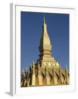 That Luang Stupa, Largest in Laos, Built 1566 by King Setthathirat, Vientiane, Laos, Southeast Asia-De Mann Jean-Pierre-Framed Photographic Print