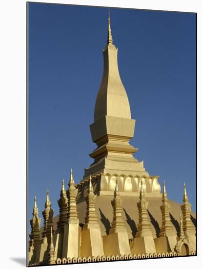 That Luang Stupa, Largest in Laos, Built 1566 by King Setthathirat, Vientiane, Laos, Southeast Asia-De Mann Jean-Pierre-Mounted Photographic Print