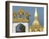 That Luang Stupa, Largest in Laos, Built 1566 by King Setthathirat, Vientiane, Laos, Southeast Asia-De Mann Jean-Pierre-Framed Photographic Print