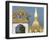 That Luang Stupa, Largest in Laos, Built 1566 by King Setthathirat, Vientiane, Laos, Southeast Asia-De Mann Jean-Pierre-Framed Photographic Print