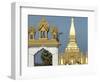 That Luang Stupa, Largest in Laos, Built 1566 by King Setthathirat, Vientiane, Laos, Southeast Asia-De Mann Jean-Pierre-Framed Photographic Print