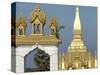 That Luang Stupa, Largest in Laos, Built 1566 by King Setthathirat, Vientiane, Laos, Southeast Asia-De Mann Jean-Pierre-Stretched Canvas