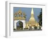 That Luang Stupa, Largest in Laos, Built 1566 by King Setthathirat, Vientiane, Laos, Southeast Asia-De Mann Jean-Pierre-Framed Photographic Print