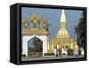 That Luang Stupa, Largest in Laos, Built 1566 by King Setthathirat, Vientiane, Laos, Southeast Asia-De Mann Jean-Pierre-Framed Stretched Canvas