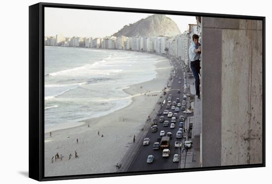 That man for Rio by PhilippedeBroca with Jean-Paul Belmondo, 1964 (photo)-null-Framed Stretched Canvas