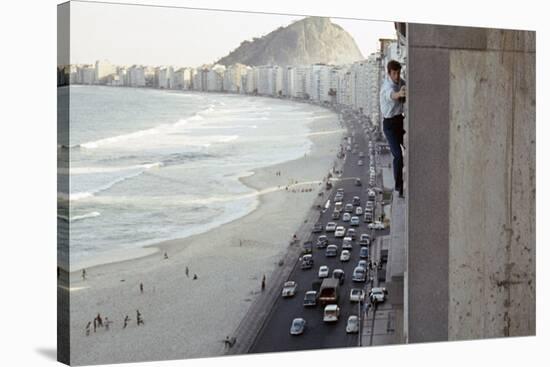 That man for Rio by PhilippedeBroca with Jean-Paul Belmondo, 1964 (photo)-null-Stretched Canvas