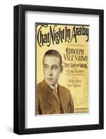 That Night in Araby, Rudolph Valentino-null-Framed Art Print