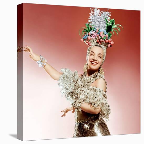 That Night in Rio, Carmen Miranda, 1941-null-Stretched Canvas