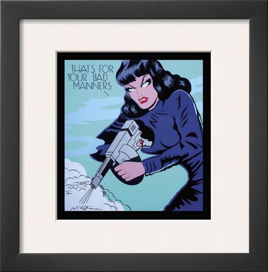 That's for Your Bad Manners-Niagara-Framed Art Print