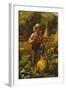 That's Me Pumpkin, 1879-John George Brown-Framed Giclee Print