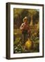 That's Me Pumpkin, 1879-John George Brown-Framed Giclee Print