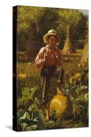 That's Me Pumpkin, 1879-John George Brown-Stretched Canvas