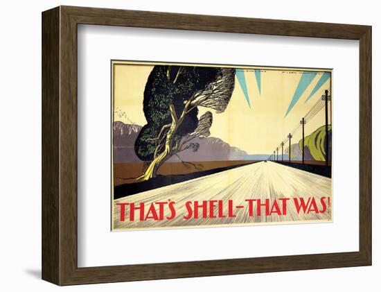 That's Shell - That Was! Road-null-Framed Art Print