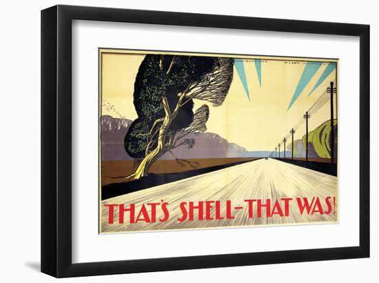 That's Shell - That Was! Road-null-Framed Art Print